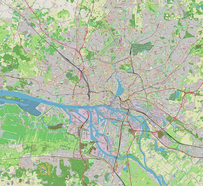Hamburg, Map by Atelier Liesjes