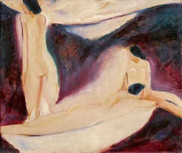 Willi Baumeister - Paysage avec tache de neige (1912) sur Peter Balan