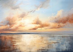 Friedliche Reflexion | Heiterer Sonnenuntergang