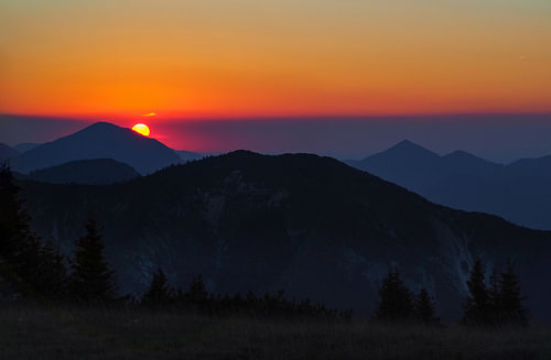 Zonsondergang Soiernspitz