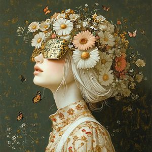 Blumen Frau | Schmetterling Blumen Frau
