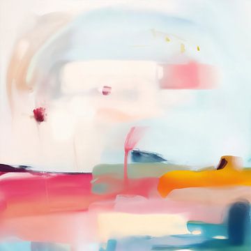 Modern abstract pastel lente van Studio Allee