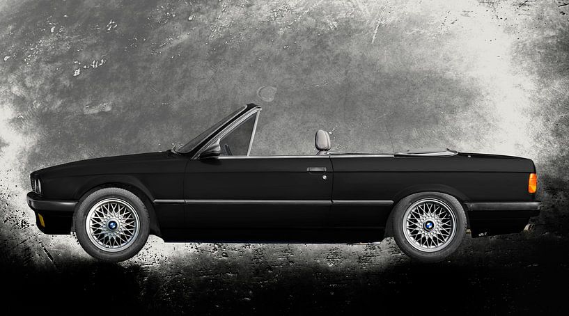 BMW 3 Series Type E30 Convertible in black by aRi F. Huber