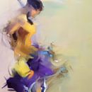 Abstract female portrait "Flamenco" by Carla Van Iersel thumbnail