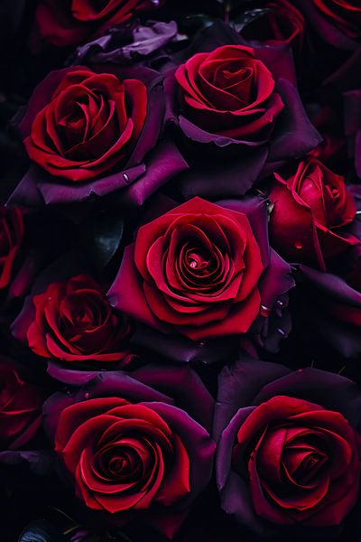 Dark moody roses by haroulita