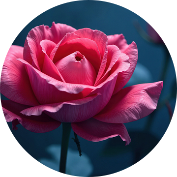 Roze roos close-up met achtergrond rozen