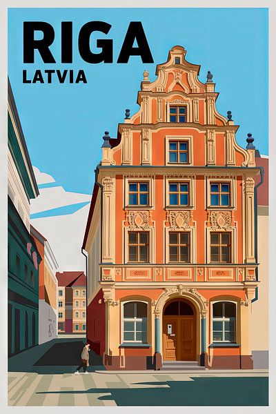 Riga, Letland van Poster Art Shop