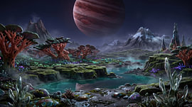 Paysage d'une planète extraterrestre sur Markus Gann