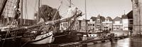 Port Hoorn brown fleet by Hans Albers thumbnail
