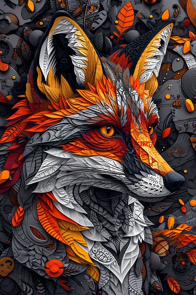 Fox in the woods by haroulita