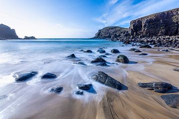 play of water on Lewis and Harris beach