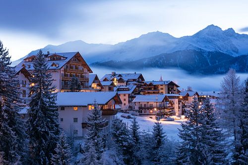 Fairytale atmosphere in Serfaus, Austria