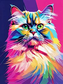 Perzische Kat Pop Art 2