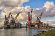 Heerema gezusters in Rotterdamse haven van Dick Kattestaart thumbnail