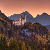 Châteaux royaux de Bavière au crépuscule sur Voss Fine Art Fotografie