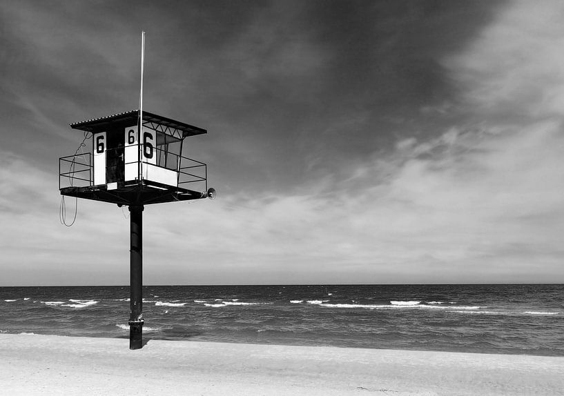 Water rescue observation tower by Frank Herrmann