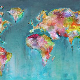Paint travel map by Atelier Paint-Ing