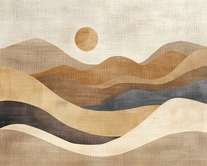 Abstrakte Landschaftsmalerei | Whispering Sands of Time