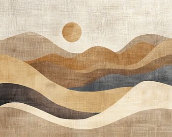 Abstrakte Landschaftsmalerei | Whispering Sands of Time