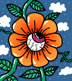 Twilight Eyeball Bloom by Juan Lopez
