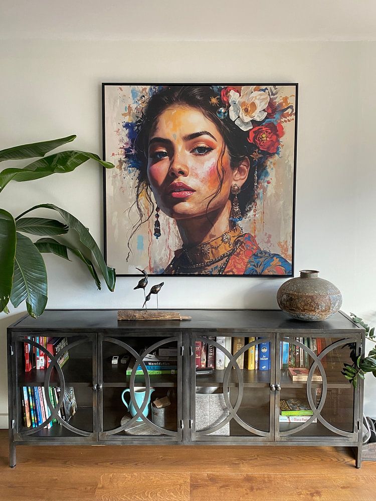 Ein schönes Ölgemälde einer schönen Frau  von Ljupka Kareska 