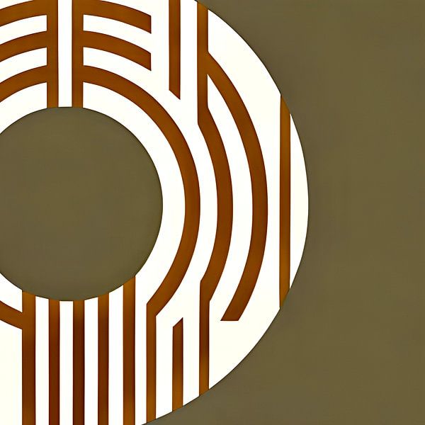Circle and line I by Lily van Riemsdijk - Art Prints with Color