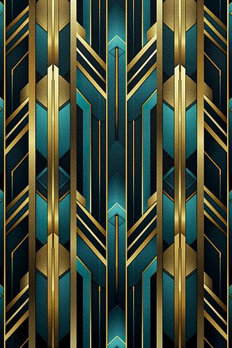 Klassiek Art Deco Motief