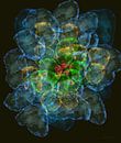 Lotusbloem van Joie de Vivre - Lichtgevende Essentie Lotusbloem abstract van Susanna Schorr thumbnail