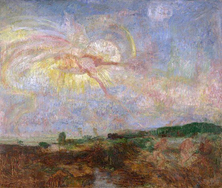 James Ensor. Adam en Eva uit het paradijs verbannen van 1000 Schilderijen