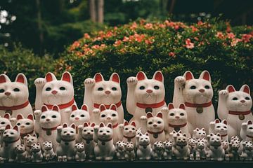 Lucky cats in Tokio, Japan van Nikkie den Dekker | travel & lifestyle photography