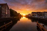 Sunset Zwolle Thorbecke Canal by Rick Kloekke thumbnail