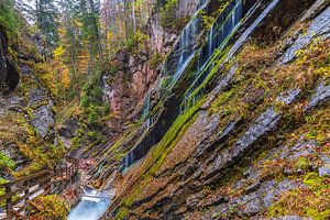 Die Wimbachklamm im Herbst, Ramsau bei Berchtesgaden, Deutschland
