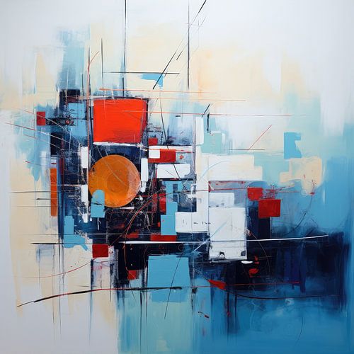 Abstract background of colours and shapes