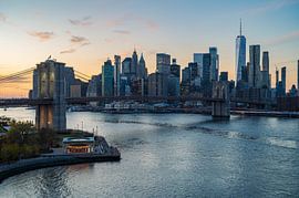 New York skyline during sunset by Tim Vlielander