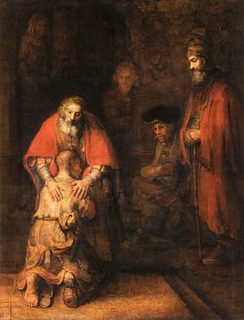 Le retour du fils prodigue, Rembrandt van Rijn.