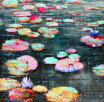 Pink Lotus van Atelier Paint-Ing