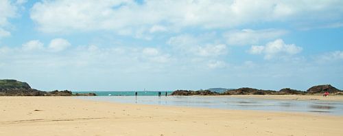 Het strand bij St. Malo Frankrijk
