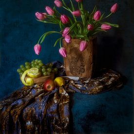 Still life with tulips by Guna Andersone