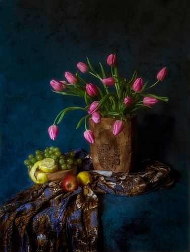Still life with tulips
