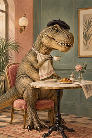 Tea Rex im Café von Mark André Matthews