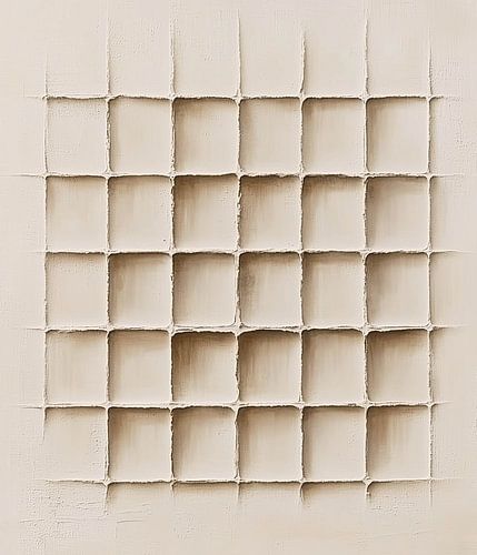 Grille minimaliste avec des structures en relief subtiles en beige