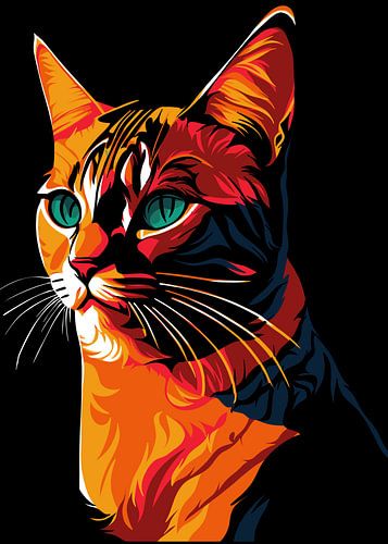 Katzen-Pop-Art