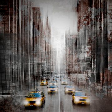 City-Art NYC 5th Avenue Traffic by Melanie Viola
