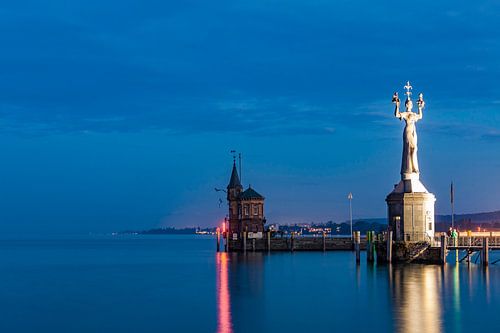 Bodensee aan de Bodensee bij nacht