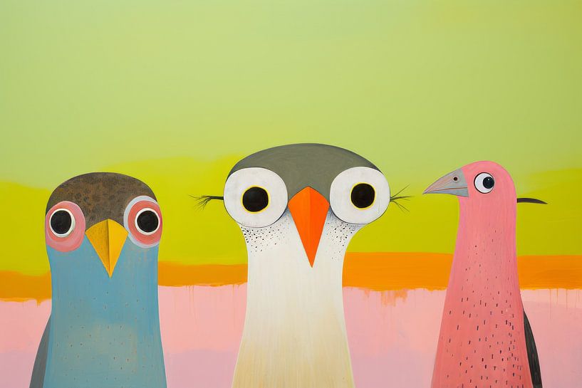 Colourful happy birds by Studio Allee