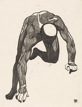 Reijer Stolk, Anatomische Studie der Nacken-, Arm- und Beinmuskulatur eines Mannes