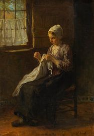 The young seamstress, Jozef Israëls