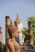Boeddhabeelden in Sukkothai