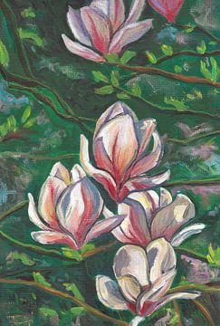 Les magnolias d'acier sur Lucienne van Leijen