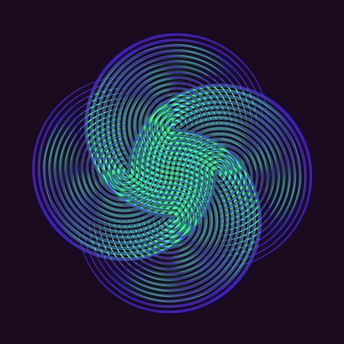 Retro Regenboogbloem